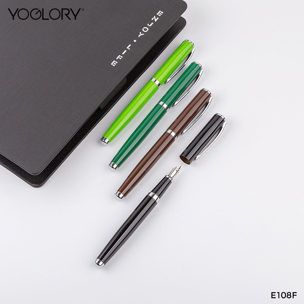 YOGLORY Oval Cap Metal Roller Ball Point Pen Custom LOGO and color as Business Gift for Vip Clients E108F