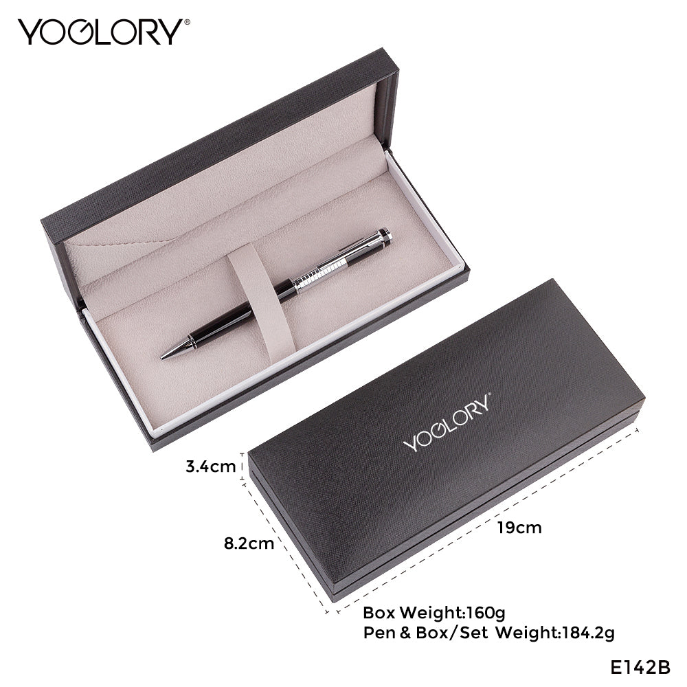 YOGLORY Slim Branded Metal Ball Pen in colors accpet Personalised LOGO as Promotioal Items for Customers/Clients/Employees E142