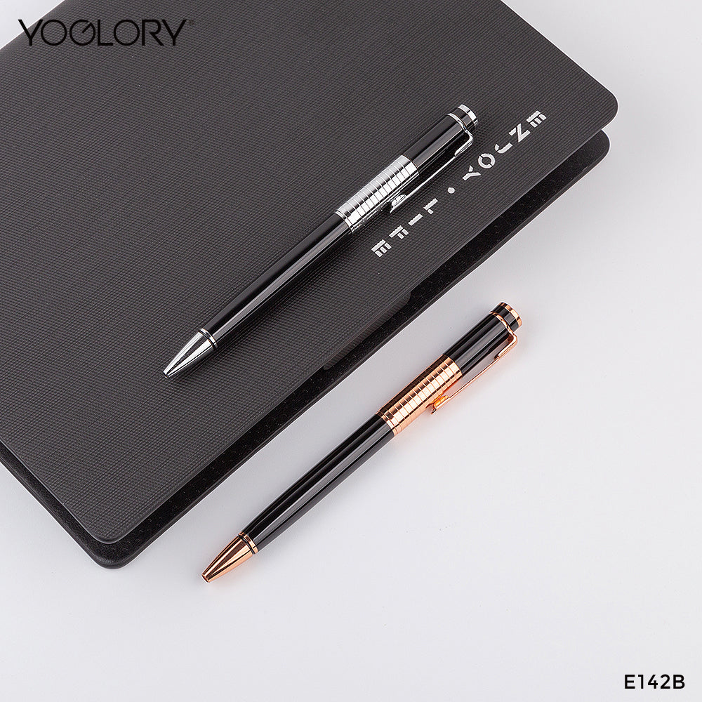 YOGLORY Slim Branded Metal Ball Pen in colors accpet Personalised LOGO as Promotioal Items for Customers/Clients/Employees E142