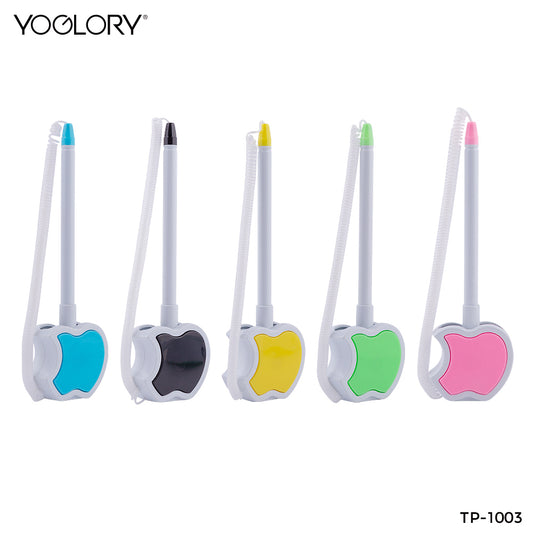 YOGLORY Pratical Plastic Desk Pen in colors For Bank School Hotel Hospital Reception with Custom logo as Promotional Items TP1003