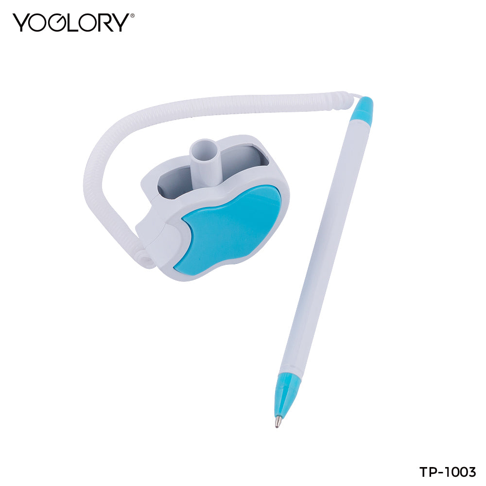 YOGLORY Pratical Plastic Desk Pen in colors For Bank School Hotel Hospital Reception with Custom logo as Promotional Items TP1003