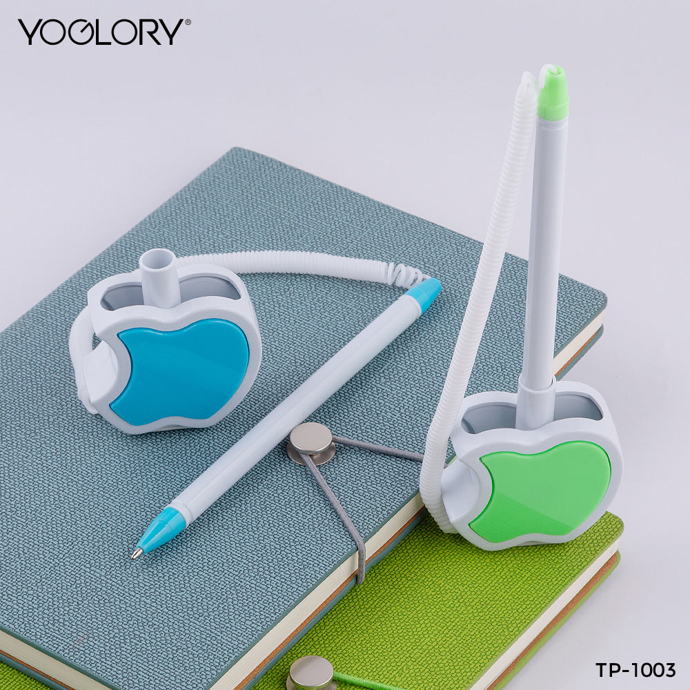 YOGLORY Pratical Plastic Desk Pen in colors For Bank School Hotel Hospital Reception with Custom logo as Promotional Items TP1003