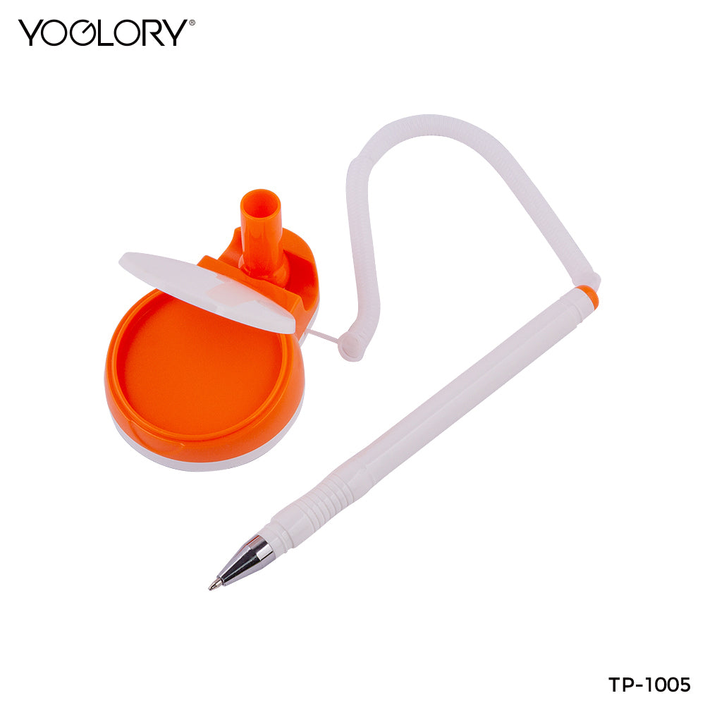 YOGLORY Colorful Plastic Table Pen holder clips for Bank School Hotel Hospital Reception with Customized logo as Promotional Items TP1005