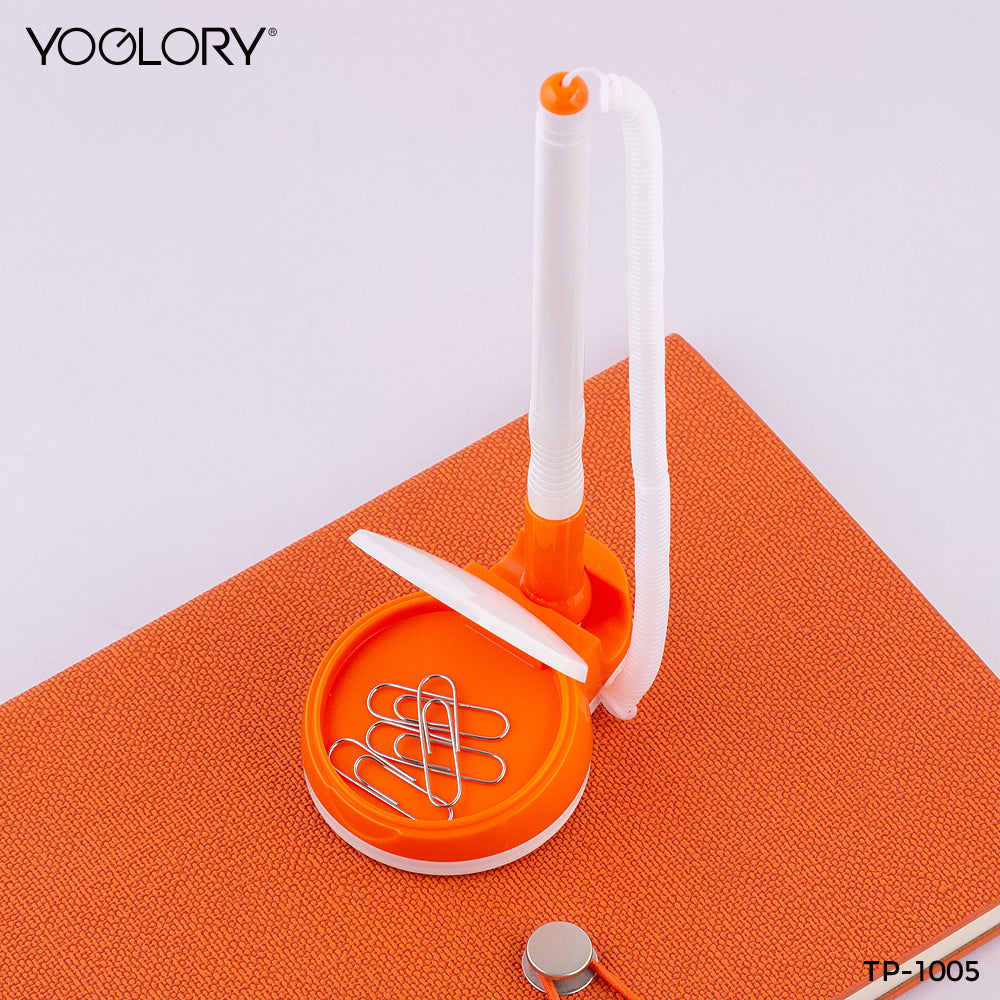 YOGLORY Colorful Plastic Table Pen holder clips for Bank School Hotel Hospital Reception with Customized logo as Promotional Items TP1005