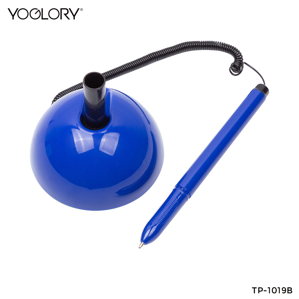 YOGLORY Pratical and Cheap Plastic Table Pen in colors For Bank Counter or Reception Table with Custom logo TP1019B